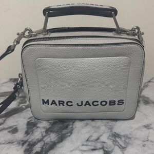 Marc Jacobs Light Gray Boxy Crossbody Bag